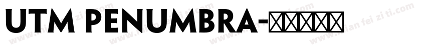 utm penumbra字体转换